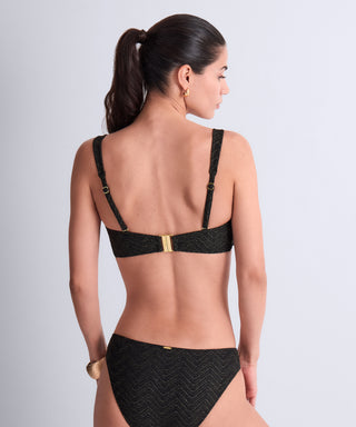 Golden Horizon topattu bandeau-bikinit irrotettavilla olkaimilla