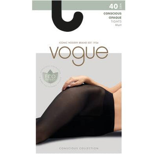 Vogue Conscious line: Opaque sukkahousut (40 den), musta