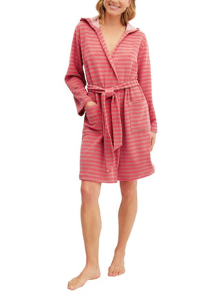 Lounge Stripe kylpytakki, pinkki