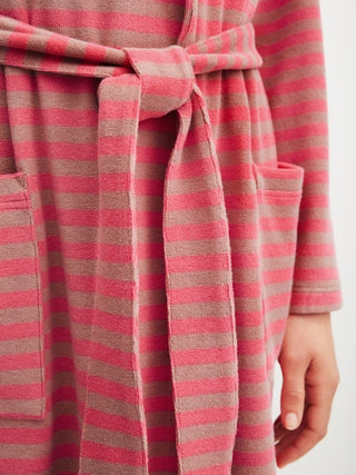 Lounge Stripe kylpytakki, pinkki