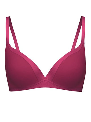 Cate kaaritueton, topattu puuvillabralette, dahlia pink