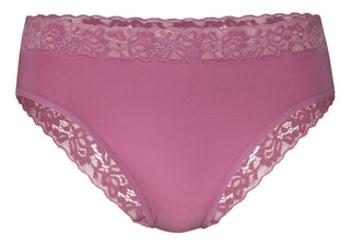 Natural Comfort Lace puuvilla-alushousut, red violet