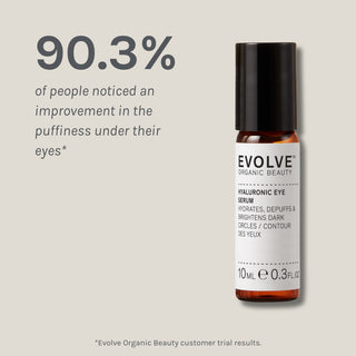 Evolve Organic Beauty: Hyaluronic Eye Serum SILMÄNYMPÄRYSSEERUMI, 10ml
