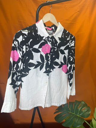 Second Hand: Marimekko Ruusupuu pellavapaita, koko 38-40