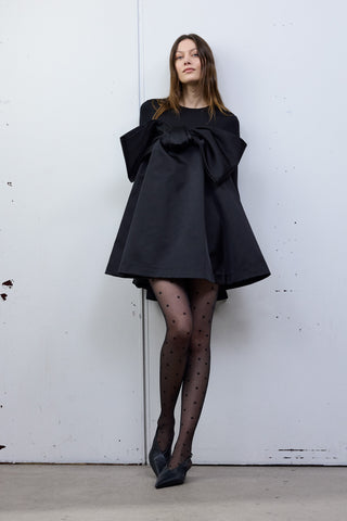 SOFIE 40 den tähtisukkahousut - musta