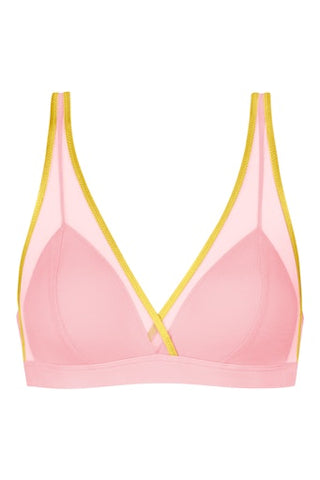 Poetry Almost Sheer topattu bralette, pink nectar
