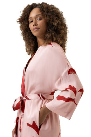 Iced Winter Flower kimono