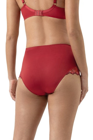 Delightful korkeavyötäröinen alushousu, punainen