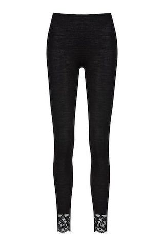 Wool Love legginsit silkkivillaa, musta