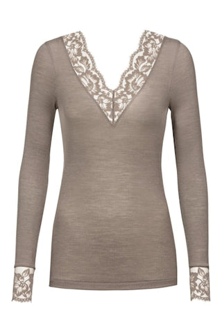 Wool Love silkkivillapaita, taupe