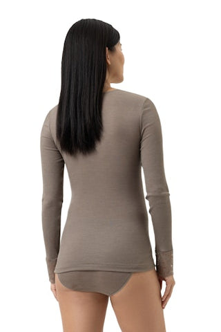 Wool Love silkkivillapaita, taupe