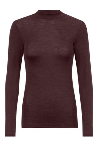 Wool & Silk paita, hot maroon