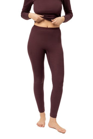 Wool & Silk legginsit, hot maroon