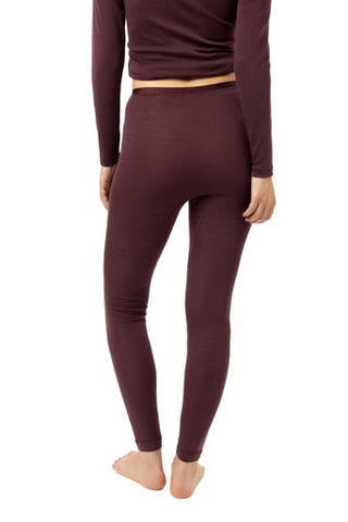 Wool & Silk legginsit, hot maroon