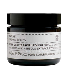 Lataa kuva Galleria-katseluun, Evolve Organic Beauty: Rose Quartz Facial Polish Ruusukvartsi KASVOKUORINTA, 60 ml
