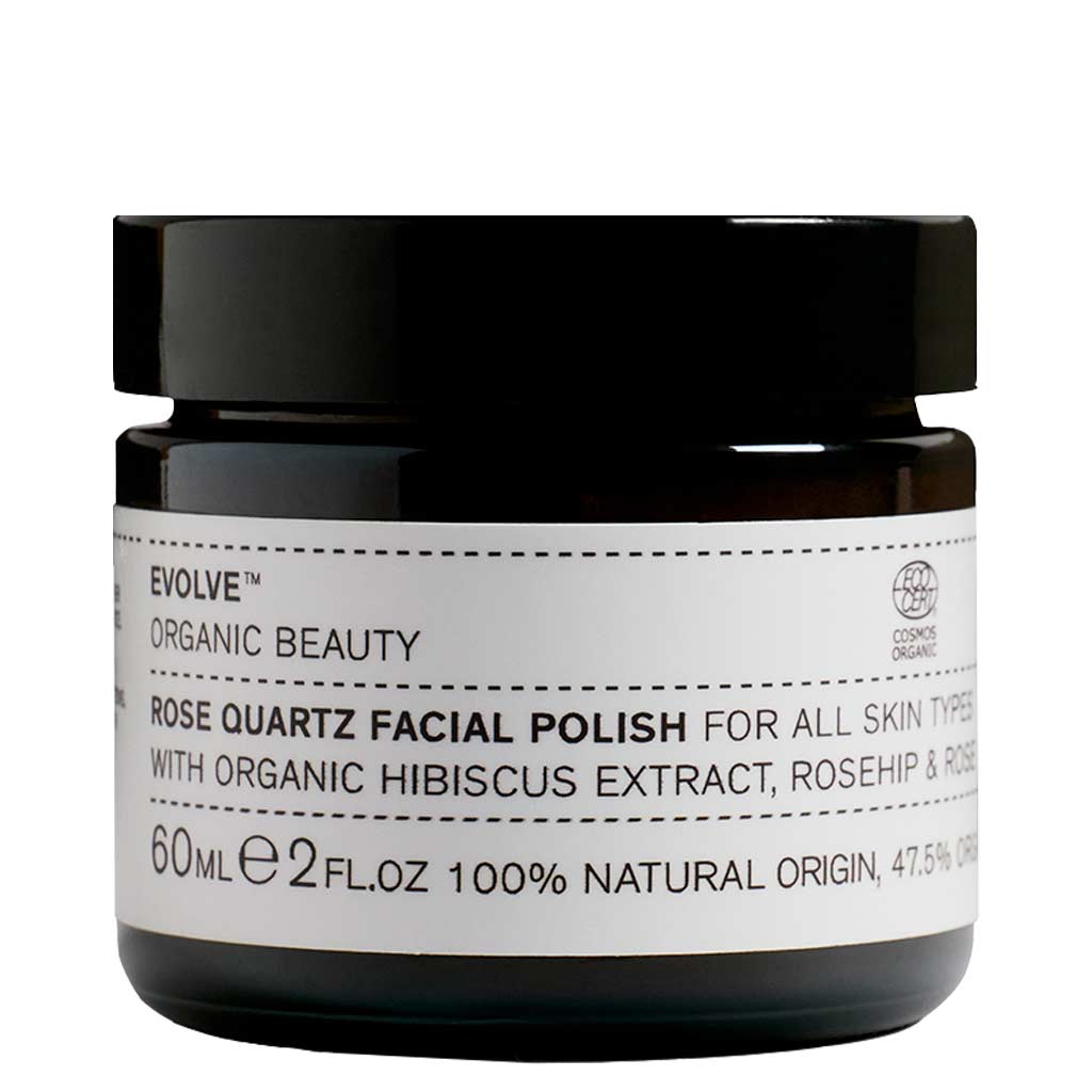 Evolve Organic Beauty: Rose Quartz Facial Polish Ruusukvartsi KASVOKUORINTA, 60 ml