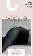 Lataa kuva Galleria-katseluun, Vogue Conscious line: Opaque sukkahousut (40 den), salvia
